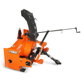60" 3 Point PTO Snow Blower 24" Impeller Diameter 360° Snow Chute (PTO Shaft Included with Slip Clutch), 25-65 HP, TSB60T