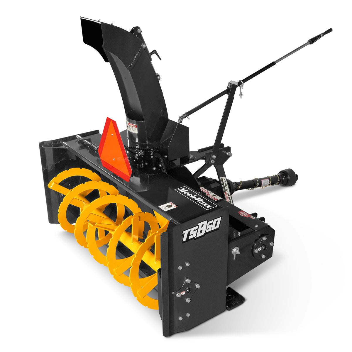 60" 3-Point Hitch Snow Blower PTO Driven (PTO Shaft Included with Slip Clutch), for 25-65 HP Tractors, TSB60