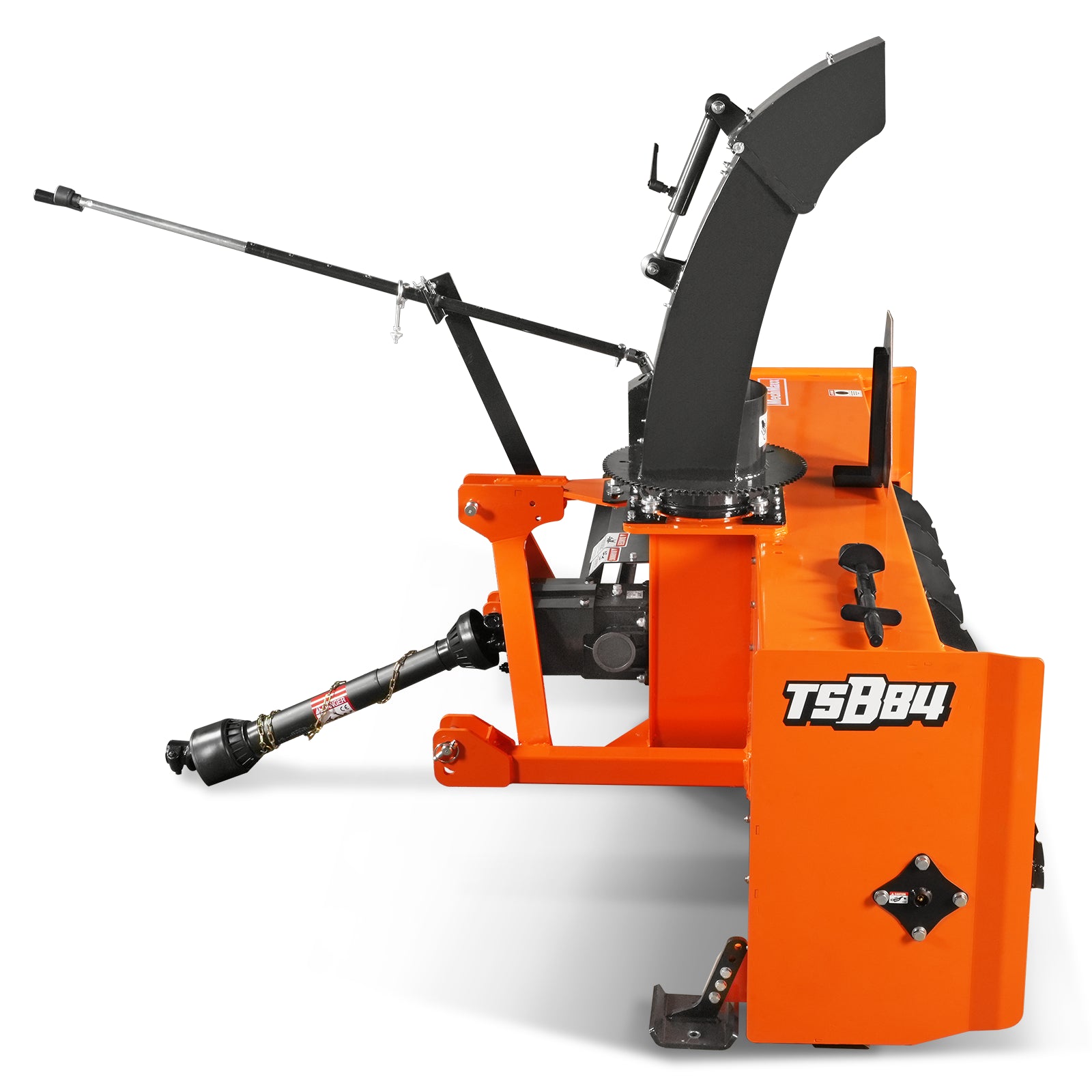 84" 3 Point PTO Snow Blower 24" Impeller Diameter 360° Snow Chute (PTO Shaft Included with Slip Clutch), 35-90 HP, TSB84T