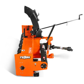 84" 3 Point PTO Snow Blower 24" Impeller Diameter 360° Snow Chute (PTO Shaft Included with Slip Clutch), 35-90 HP, TSB84T