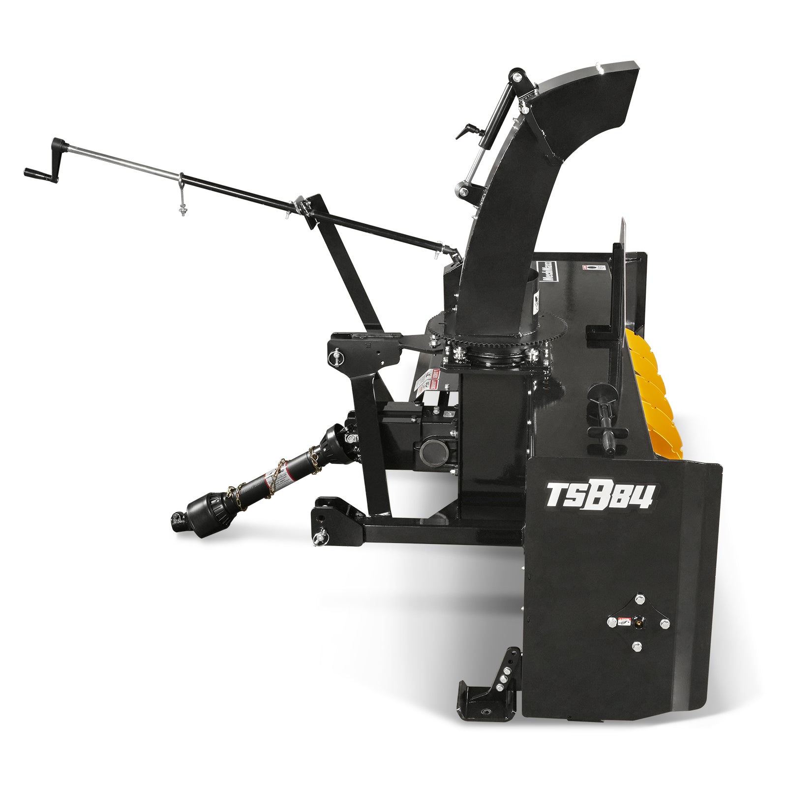 84" 3 Point PTO Snow Blower 24" Impeller Diameter 360° Snow Chute (PTO Shaft Included with Slip Clutch), 35-90 HP, TSB84