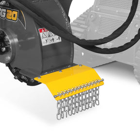 20'' Flywheel Diameter Mini Skid Steer Stump Grinder with 24 Carbide Teeth, MSG20