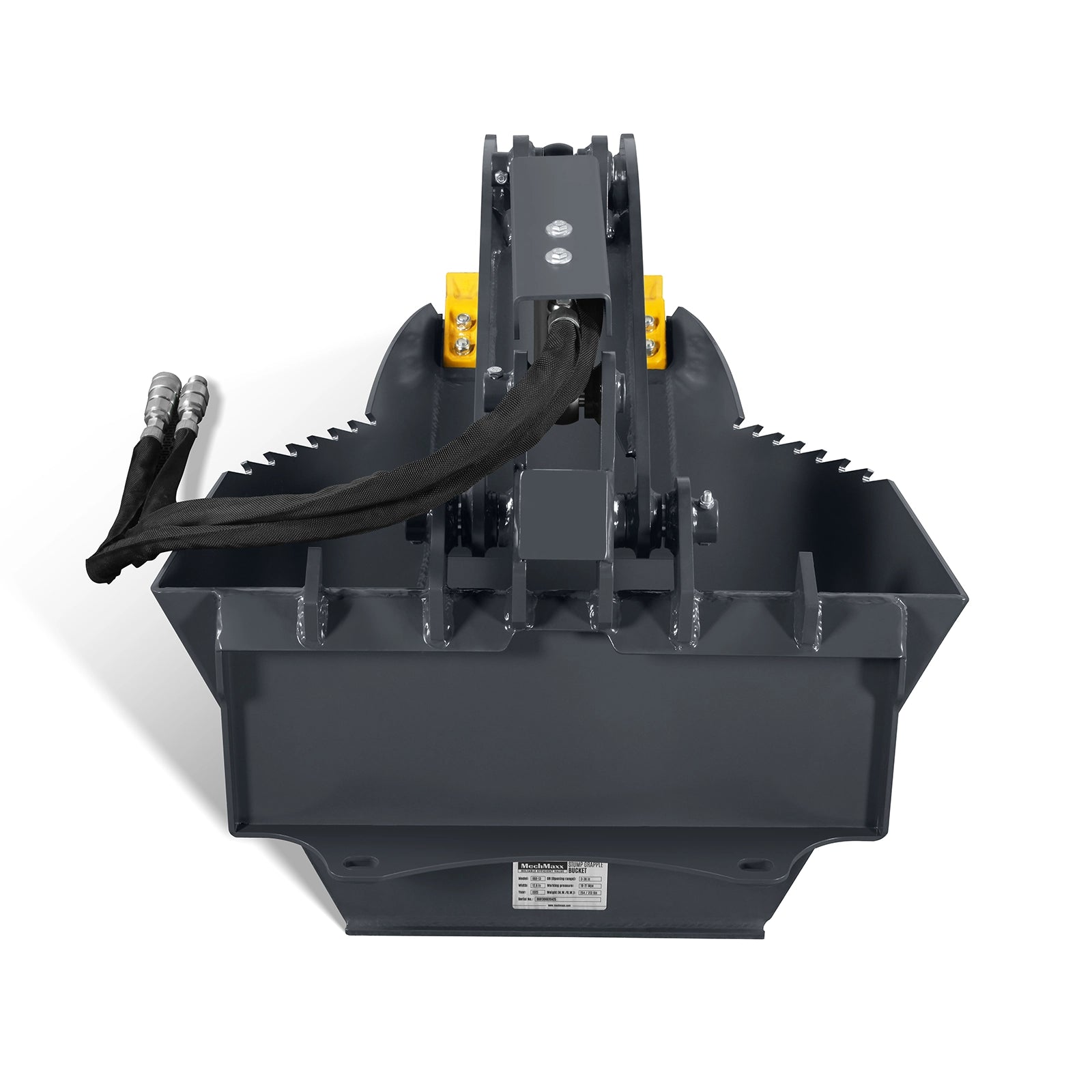 36'' Max Opening Mini Skid Steer Stump Grapple Bucket