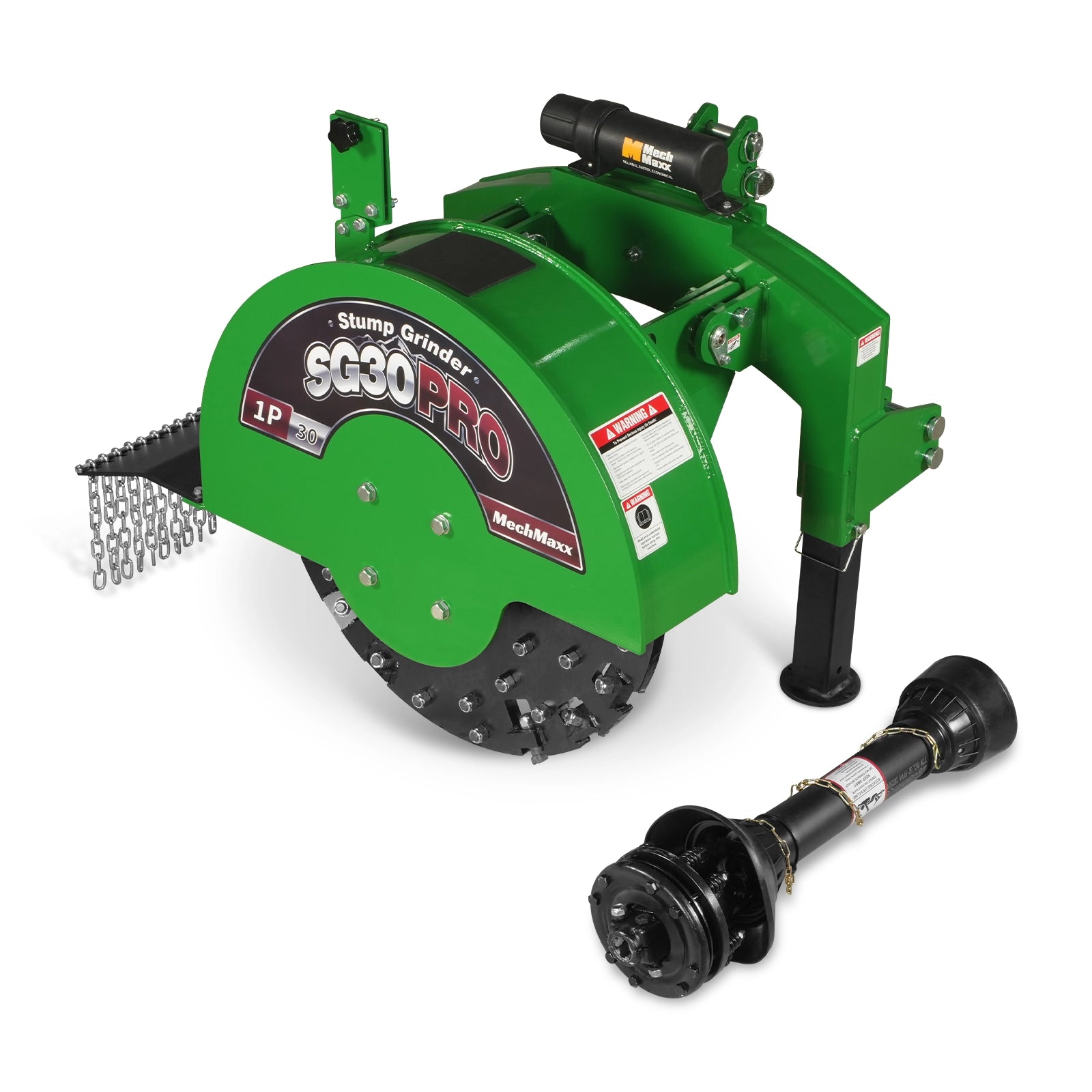 3-Point PTO Stump Grinder with 44 Carbide Teeth (PTO Shaft Included with Slip Clutch), for 35-80HP Tractor, SG30PRO