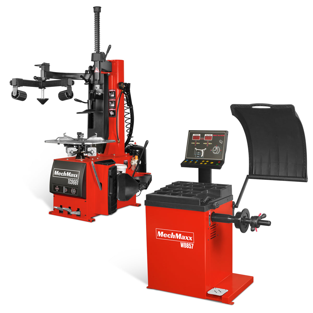 24" Rim Assist Arm Tire Changer Wheel Balancer Combo, TC9661, WB857