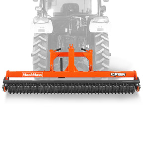 84" Cultipacker with 37 Ductile Iron Wheels,  Scraper Bar Included,  Category 1 and 2,  3 Point Hitch Tractor Attachment,  TCP1084
