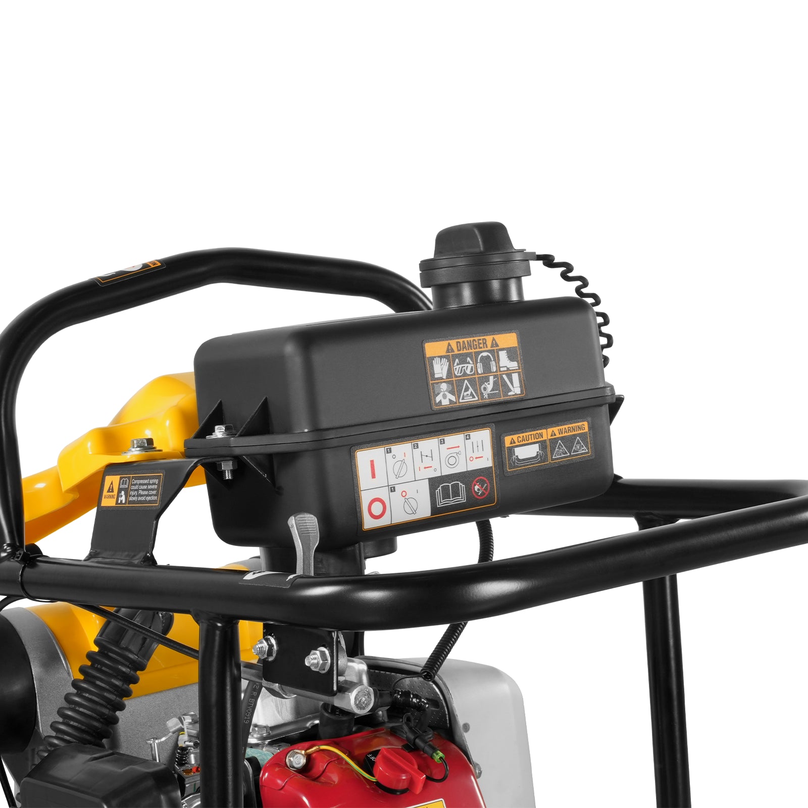 Honda GX100 Tamping Rammer with Wheel Kit, 2250 lb Impact Force Jumping Jack Tamper Compactor for Soil, Gravel, Backfill and Foundation, TR60H