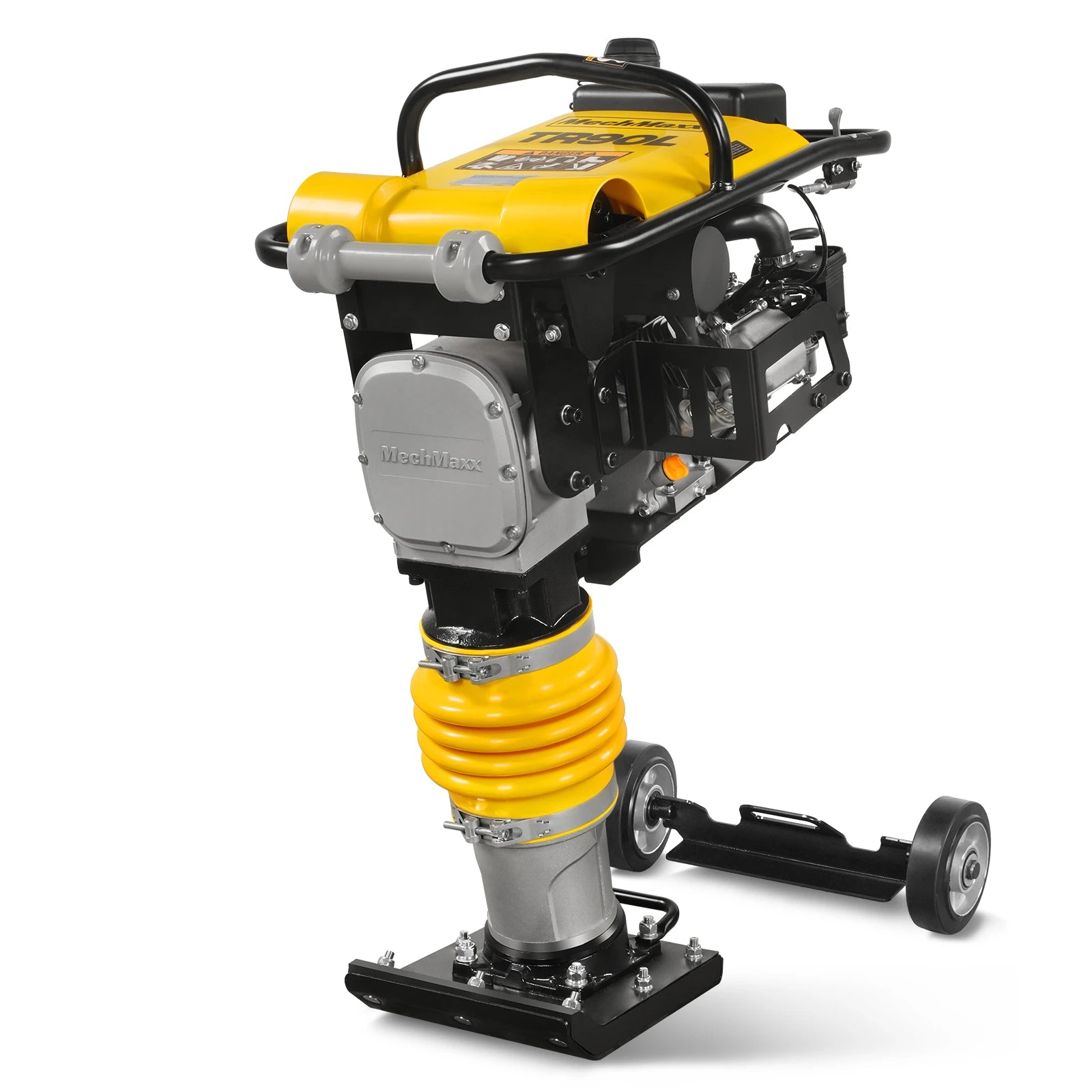 6.5 HP Tamping Rammer with Wheel Kit, 2700 lb Impact Force Jumping Jac