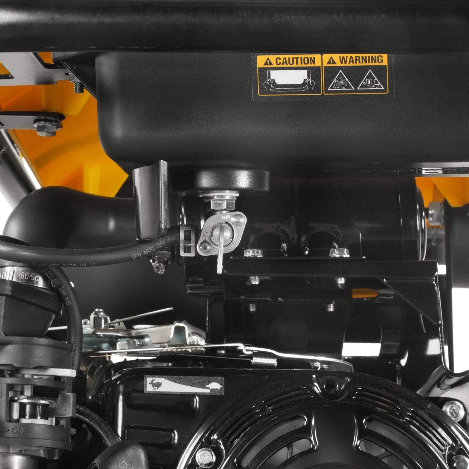 6.5 HP Tamping Rammer with Wheel Kit, 2700 lb Impact Force Jumping Jack Tamper Compactor for Soil, Gravel, Backfill and Foundation, TR90L