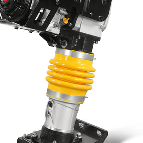 6.5 HP Tamping Rammer with Wheel Kit, 2700 lb Impact Force Jumping Jack Tamper Compactor for Soil, Gravel, Backfill and Foundation, TR90L