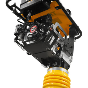 6.5 HP Tamping Rammer with Wheel Kit, 2700 lb Impact Force Jumping Jack Tamper Compactor for Soil, Gravel, Backfill and Foundation, TR90L