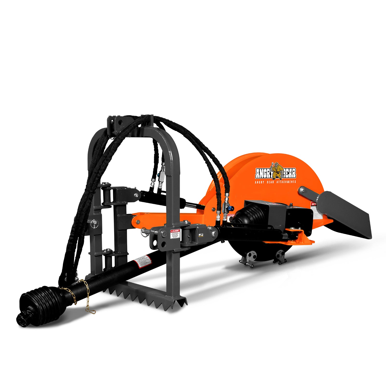 24'' Cutting Wheel Hydraulic Cylinders Stump Grinder, (PTO Shaft Included with Slip Clutch) , 35-60hp,  TSG61