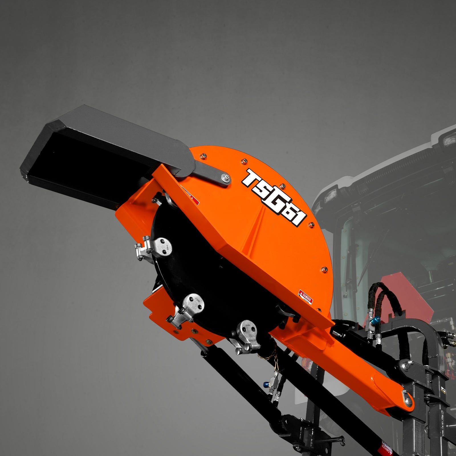 24'' Cutting Wheel Hydraulic Cylinders Stump Grinder, (PTO Shaft Included with Slip Clutch) , 35-60hp,  TSG61