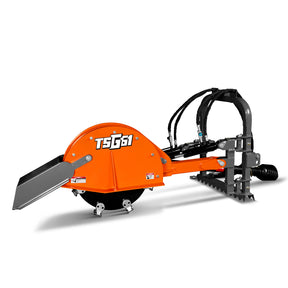 24'' Cutting Wheel Hydraulic Cylinders Stump Grinder, (PTO Shaft Included with Slip Clutch) , 35-60hp,  TSG61