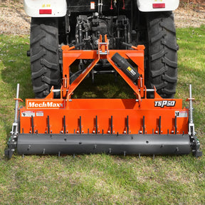 60" Heavy Duty Soil Pulverizer,  Single Spiked Roller,  21 Shanks,  Category 1 and 2,  3 Point Hitch Tractor Attachment,  TSP60