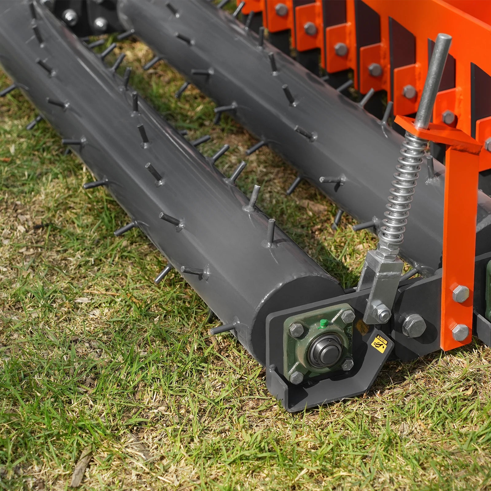 60" Heavy Duty Soil Pulverizer,  Double Spiked Roller,  21 Shanks,  Category 1 and 2,  3 Point Hitch Tractor Attachment,  TSP60D