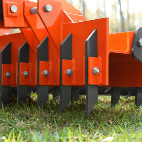 60" Heavy Duty Soil Pulverizer,  Single Spiked Roller,  21 Shanks,  Category 1 and 2,  3 Point Hitch Tractor Attachment,  TSP60