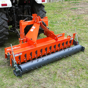 72" Heavy Duty Soil Pulverizer,  Single Spiked Roller,  25 Shanks,  Category 1 and 2,  3 Point Hitch Tractor Attachment,  TSP72