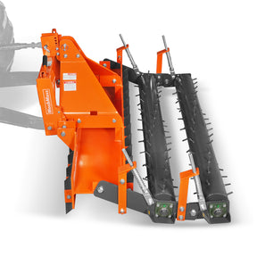 72" Heavy Duty Soil Pulverizer,  Double Spiked Roller,  25 Shanks,  Category 1 and 2,  3 Point Hitch Tractor Attachment,  TSP72D