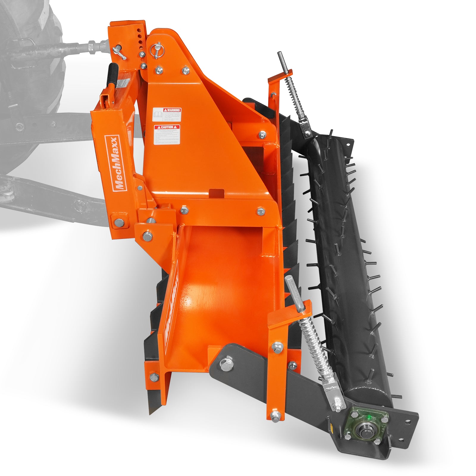 72" Heavy Duty Soil Pulverizer,  Single Spiked Roller,  25 Shanks,  Category 1 and 2,  3 Point Hitch Tractor Attachment,  TSP72