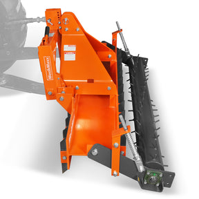 72" Heavy Duty Soil Pulverizer,  Single Spiked Roller,  25 Shanks,  Category 1 and 2,  3 Point Hitch Tractor Attachment,  TSP72