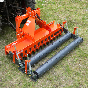 72" Heavy Duty Soil Pulverizer,  Double Spiked Roller,  25 Shanks,  Category 1 and 2,  3 Point Hitch Tractor Attachment,  TSP72D