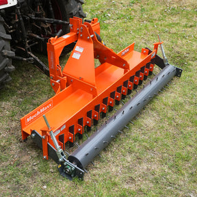 84" Heavy Duty Soil Pulverizer,  Single Spiked Roller,  29 Shanks,  Category 1 and 2,  3 Point Hitch Tractor Attachment,  TSP84