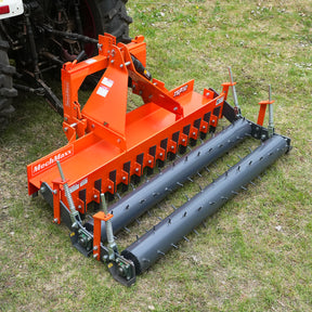 84" Heavy Duty Soil Pulverizer,  Double Spiked Roller,  29 Shanks,  Category 1 and 2,  3 Point Hitch Tractor Attachment,  TSP84D