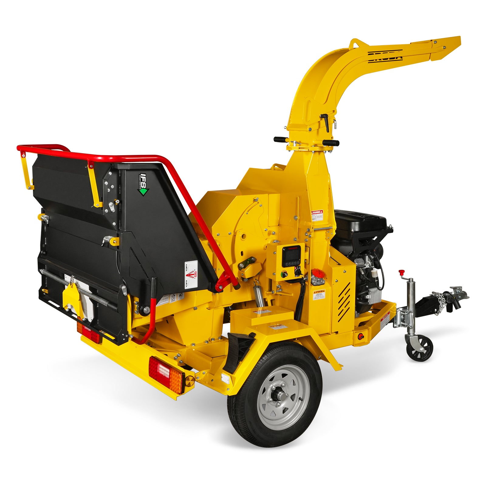 35hp 1000cc ZONSEN E-Start 8 inch Gas Powered Wood Chipper with Intelligent Hydraulic Feeding System , TX1000