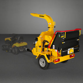 35hp 1000cc ZONSEN E-Start 8 inch Gas Powered Wood Chipper with Intelligent Hydraulic Feeding System , TX1000