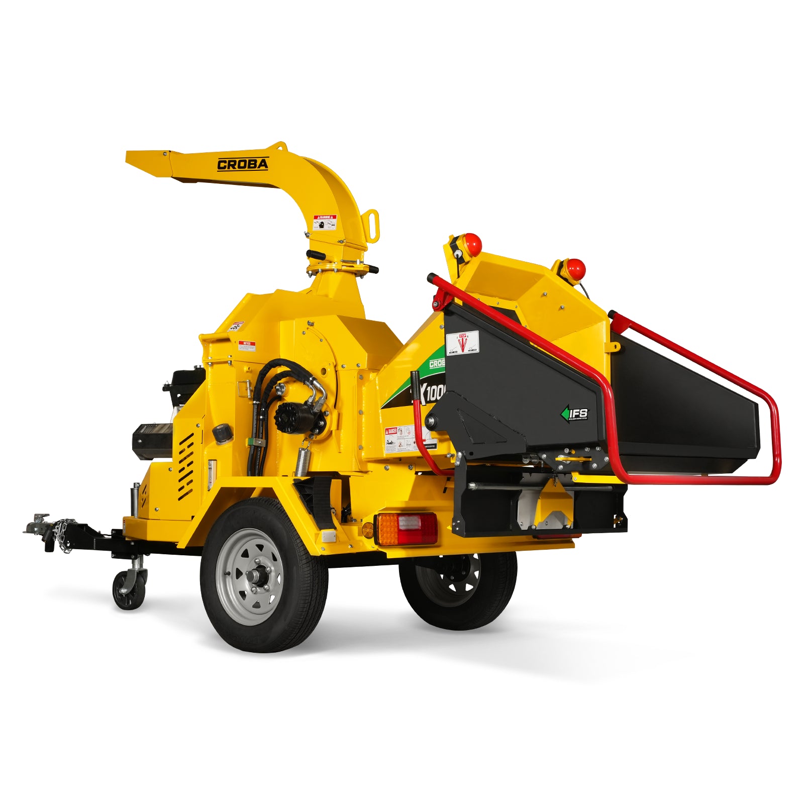 35hp 1000cc ZONSEN E-Start 8 inch Gas Powered Wood Chipper with Intelligent Hydraulic Feeding System , TX1000