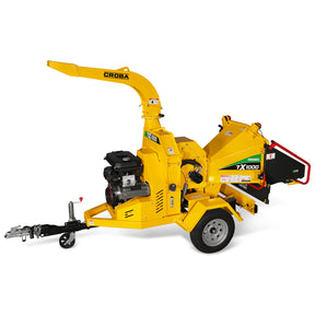 35hp 1000cc ZONSEN E-Start 8 inch Gas Powered Wood Chipper with Intelligent Hydraulic Feeding System , TX1000
