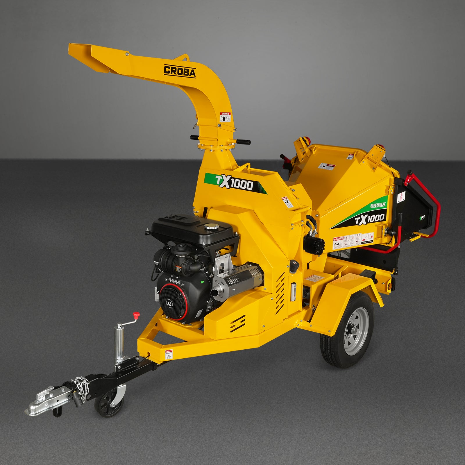 35hp 1000cc ZONSEN E-Start 8 inch Gas Powered Wood Chipper with Intelligent Hydraulic Feeding System , TX1000
