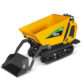 1100lb 420cc E-start Gas Engine Stand-ON Hydraulic Track Dumper Hydraulic Tipping and Lifting with Self-Loading, T80HL