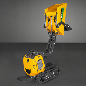 1100lb 420cc E-start Gas Engine Stand-ON Hydraulic Track Dumper Hydraulic Tipping and Lifting with Self-Loading, T80HL
