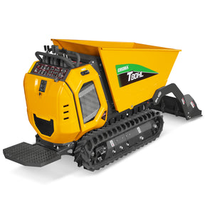 1100lb 420cc E-start Gas Engine Stand-ON Hydraulic Track Dumper Hydraulic Tipping and Lifting with Self-Loading, T80HL