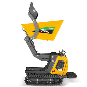 1100lb 420cc E-start Gas Engine Stand-ON Hydraulic Track Dumper Hydraulic Tipping and Lifting with Self-Loading, T80HL