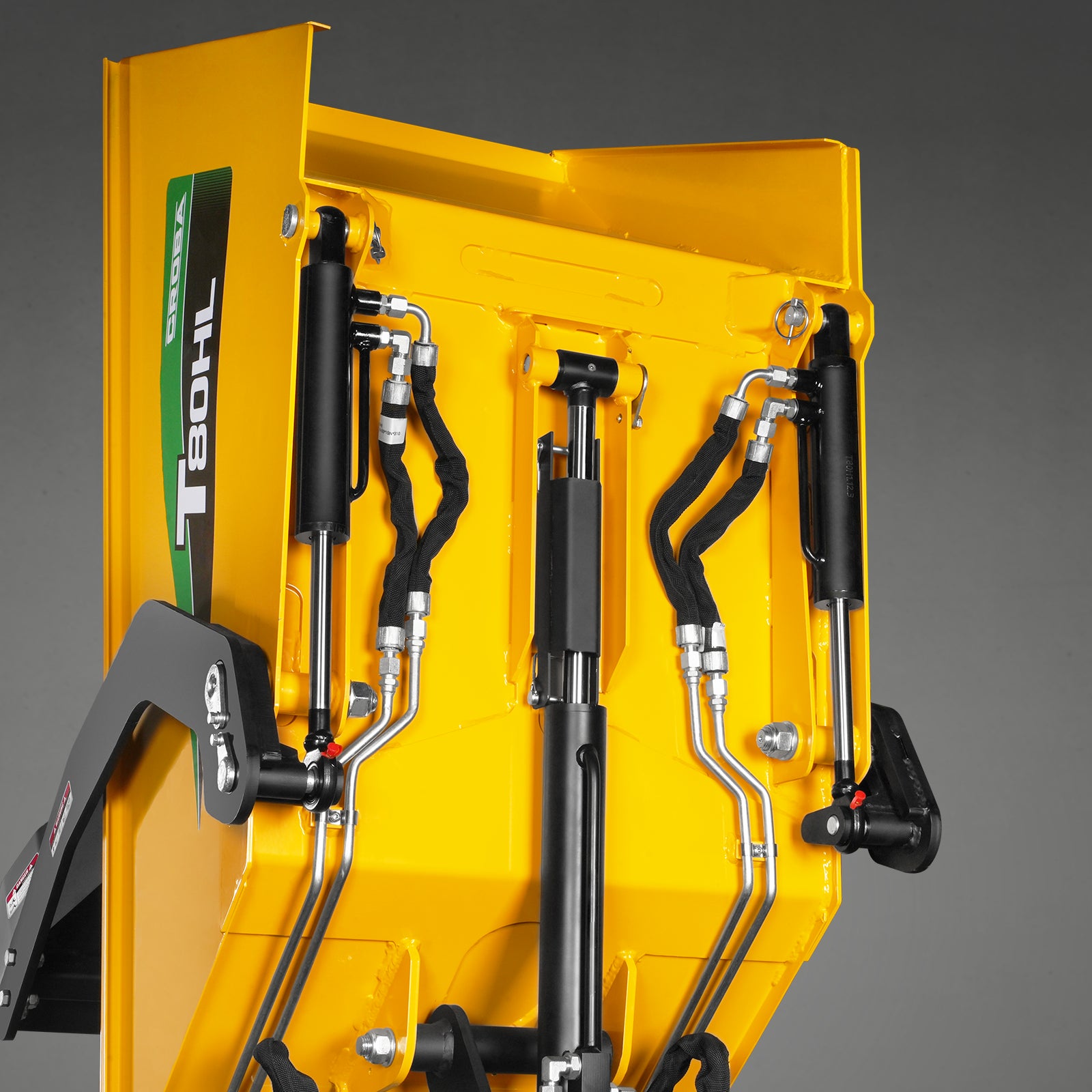 1100lb 420cc E-start Gas Engine Stand-ON Hydraulic Track Dumper Hydraulic Tipping and Lifting with Self-Loading, T80HL