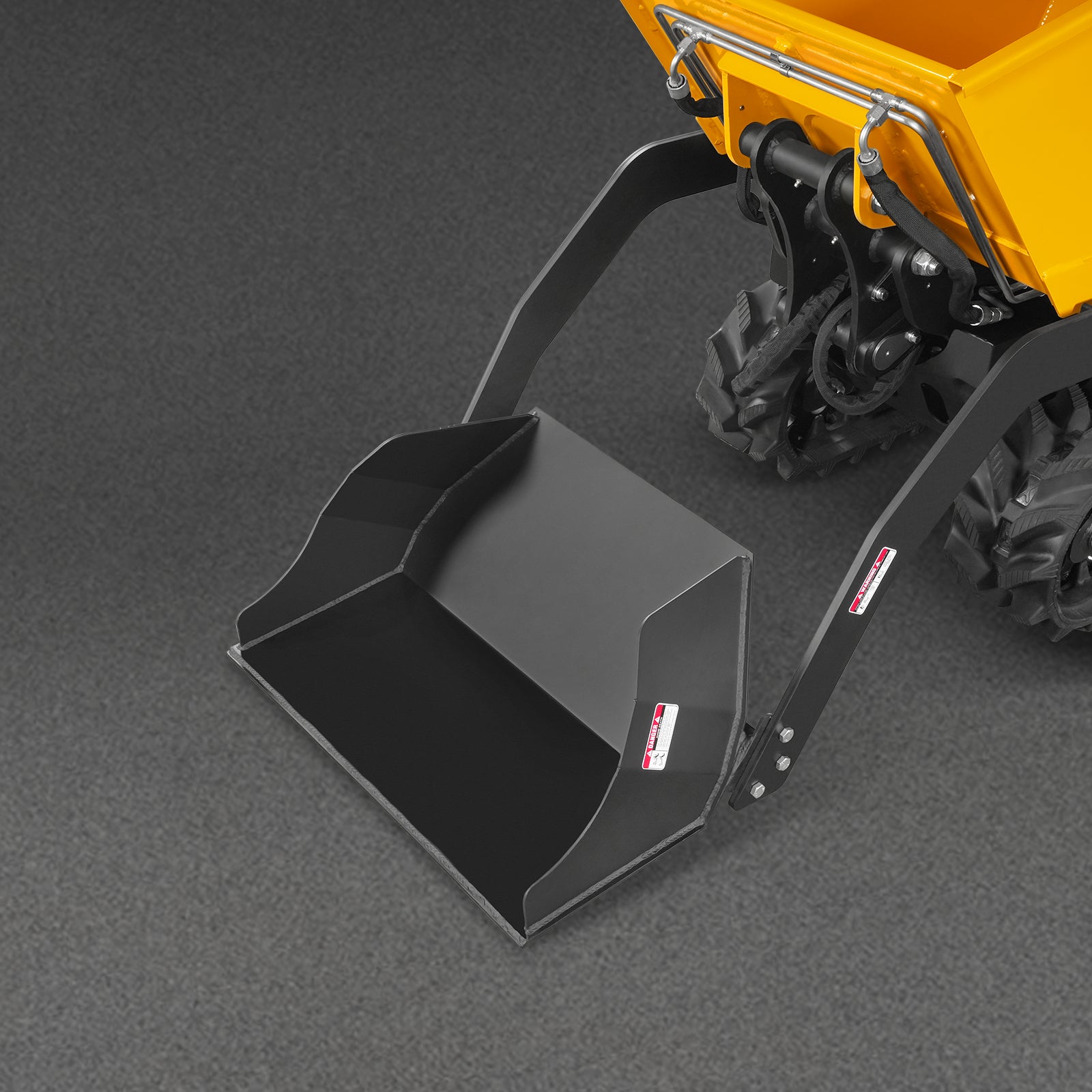 1100lb 420cc E-start Gas Engine Stand-ON Hydraulic Track Dumper Hydraulic Tipping and Lifting with Self-Loading, T80HL
