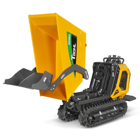 1100lb 420cc E-start Gas Engine Stand-ON Hydraulic Track Dumper Hydraulic Tipping and Lifting with Self-Loading, T80HL
