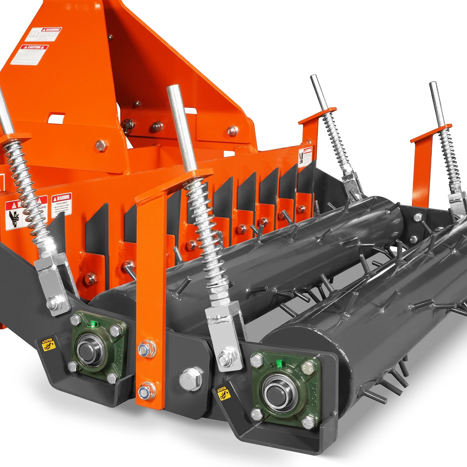 84" Soil Pulverizer, Double Spiked Roller, 29 Shanks, Category 1 and 2, 3 Point Hitch Tractor Attachment, TSP84D