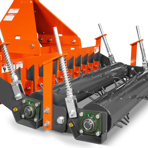 84" Soil Pulverizer, Double Spiked Roller, 29 Shanks, Category 1 and 2, 3 Point Hitch Tractor Attachment, TSP84D