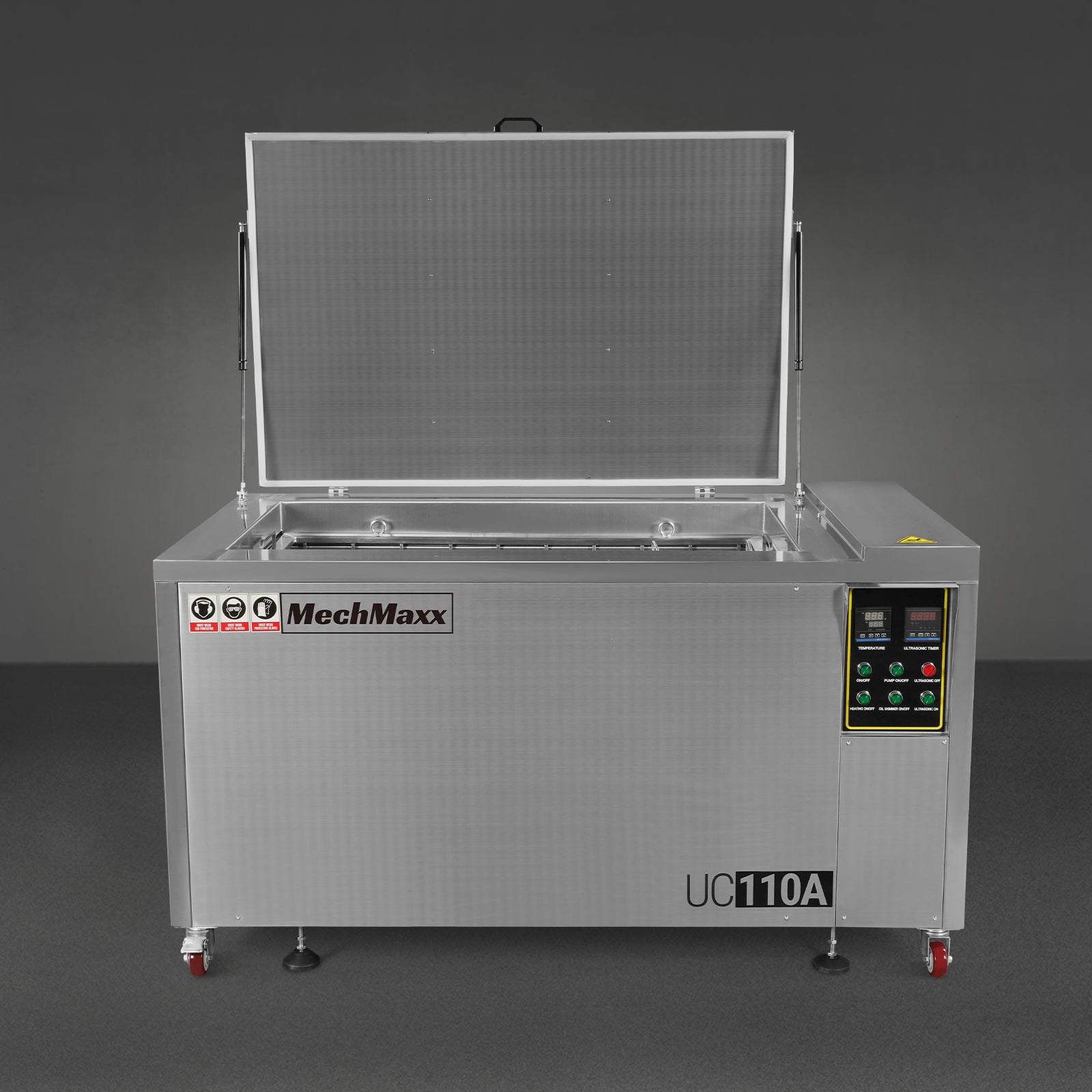 110Gal Industrial Ultrasonic Cleaner With Automatic Oil Skimmer 220V 3Ph