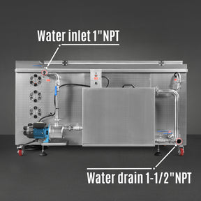 110Gal Industrial Ultrasonic Cleaner With Automatic Oil Skimmer 220V 3Ph