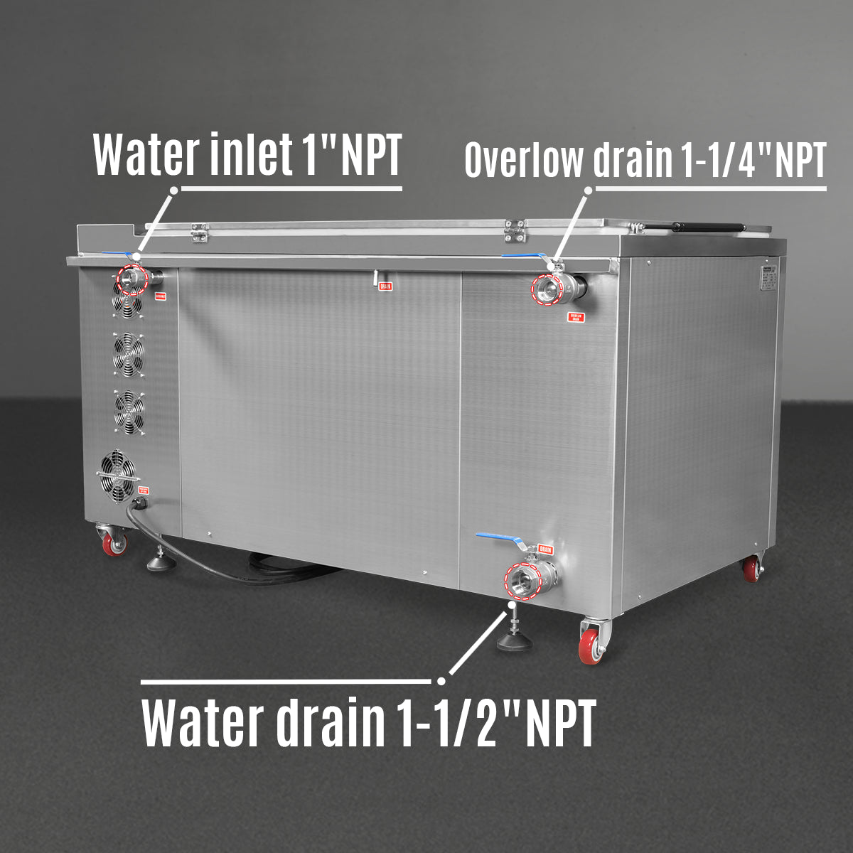 110Gal Industrial Ultrasonic Cleaner 220V 3Ph