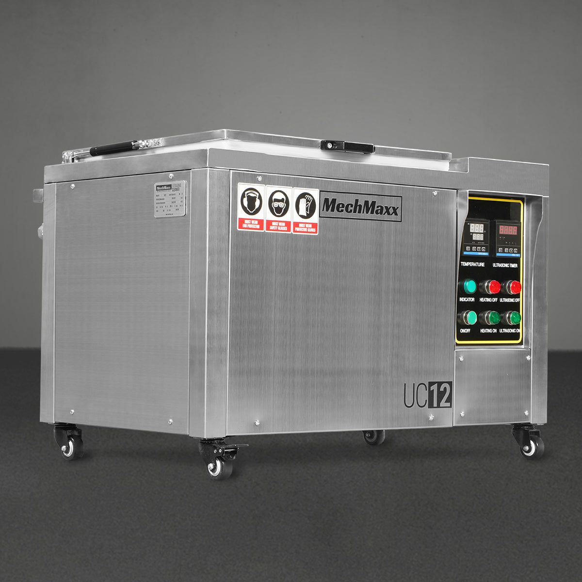 12Gal Industrial Ultrasonic Cleaner 220V 1Ph