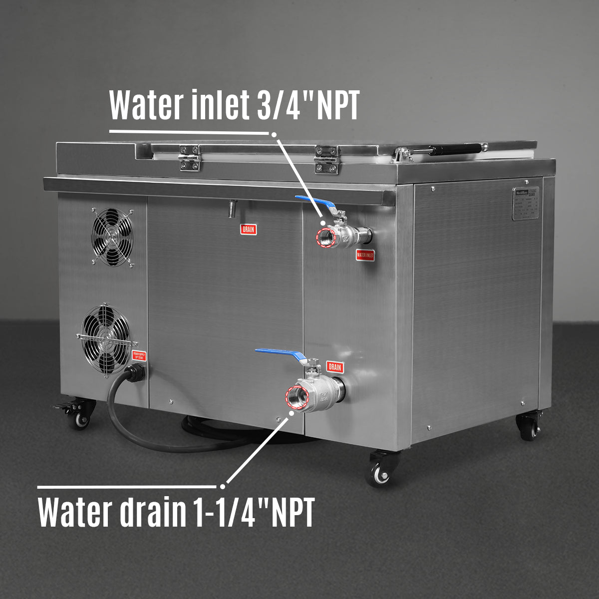 12Gal Industrial Ultrasonic Cleaner 220V 1Ph