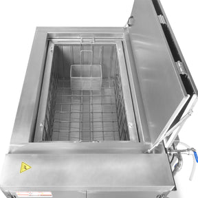 207 Gal / 785L Heavy Duty Industrial Ultrasonic Parts Washer, 28kHz 96 Transducers, SS304 Tank, 22kW Heater, 208–240V 3 Phase Power