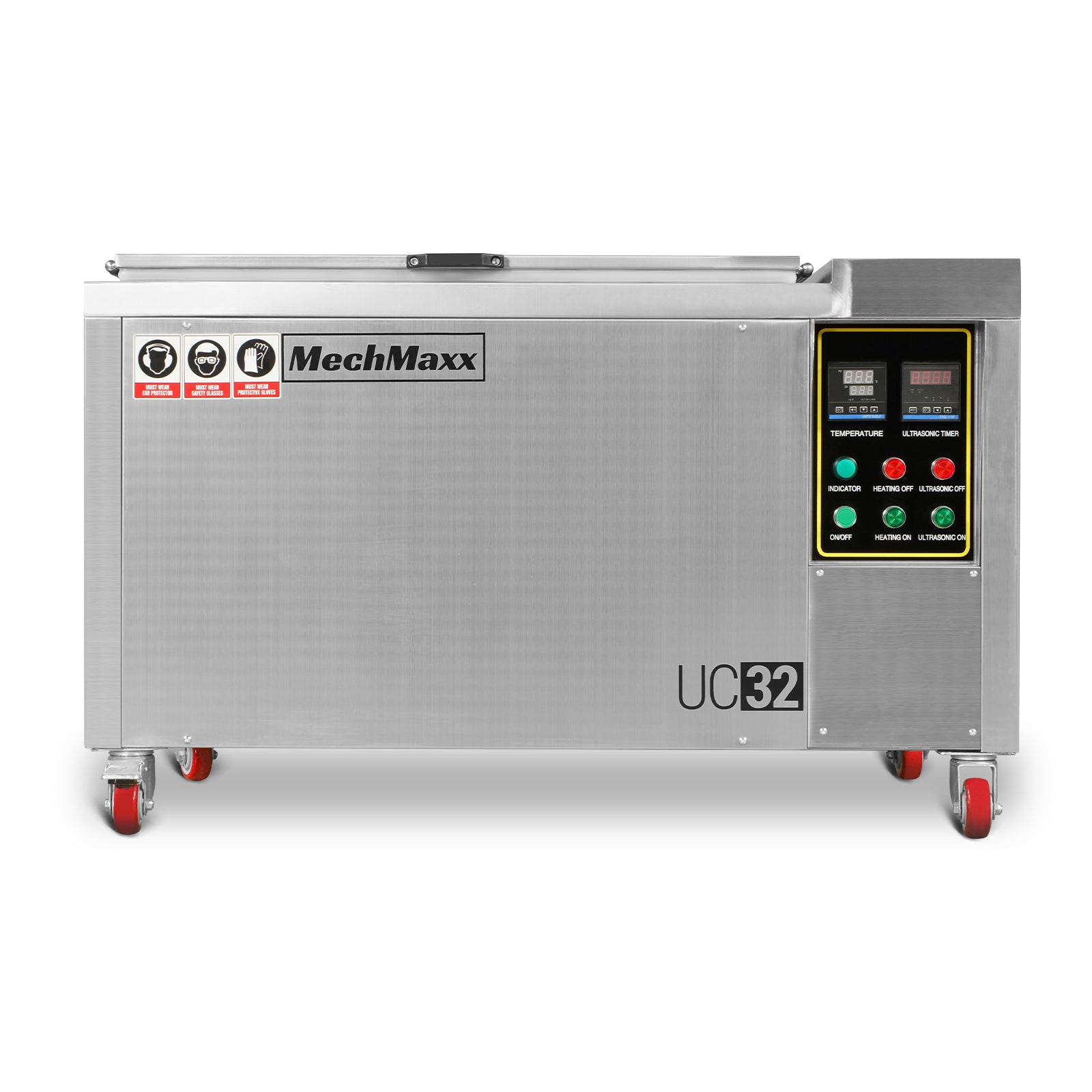 32Gal Industrial Ultrasonic Cleaner 220V 3Ph with Digital Heater Timer