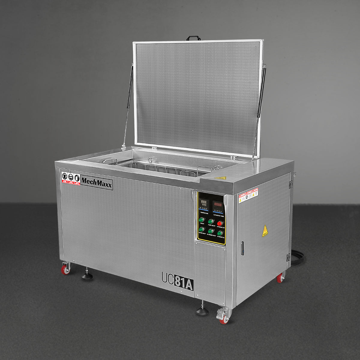 81Gal Industrial Ultrasonic Cleaner With Automatic Oil Skimmer 220V 3Ph